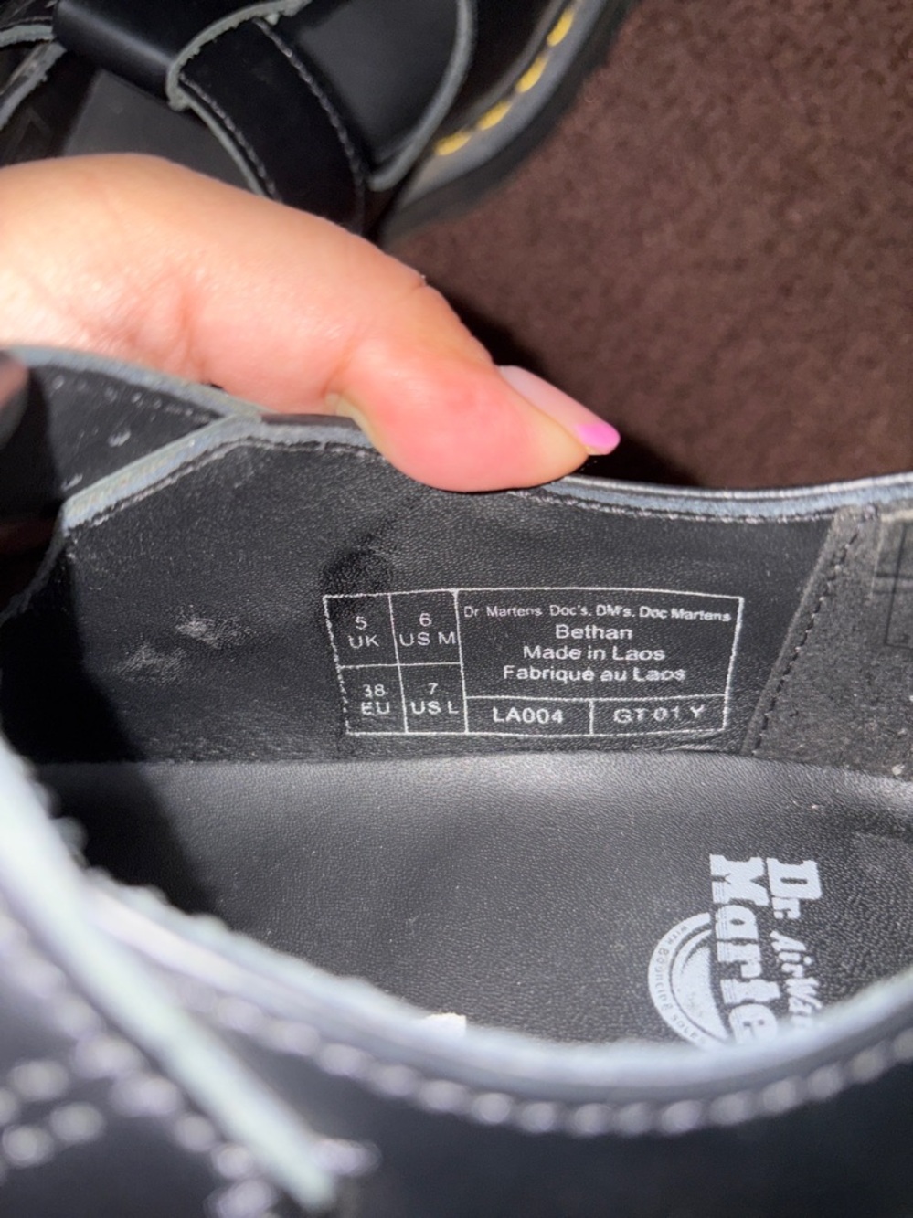 Dr. Martens Black Kids Dress Shoes with Buckle - Picture 7 of 7